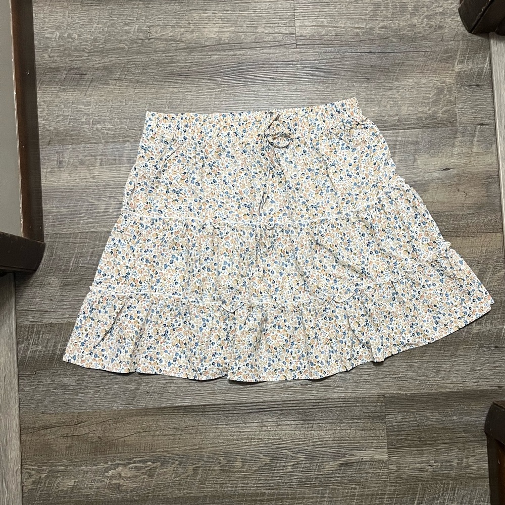 SHEIN Multicolor Floral A-Line Skirt